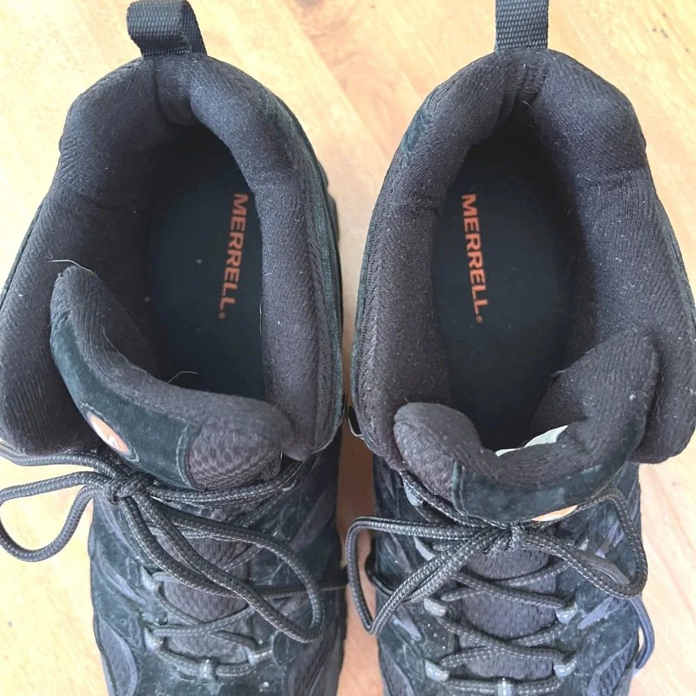 Merrell Moab 2 Mid Waterproof Mens Hiking Boots Black J06049 Size 11.5 Vibram